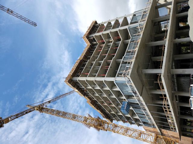 Brock Commons — a student high-rise of one underground level and twenty levels of student dormitories.