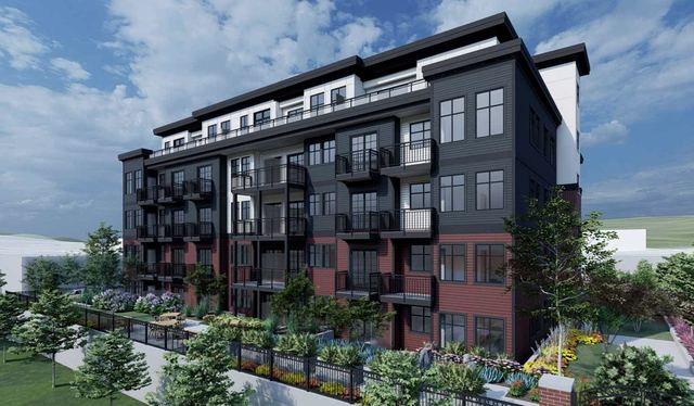 Kew Lifestyles — a senior housing building of one underground level and six levels of senior housing above.