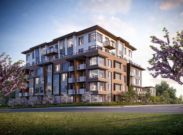 The Grayson — two floors of underground parking with six levels of apartment units above grade.